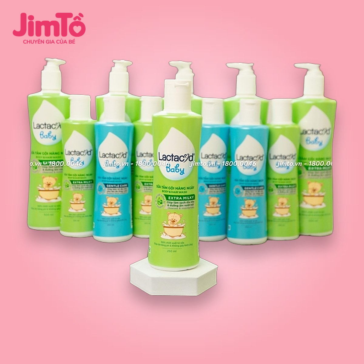 Sữa tắm gội Lactacyd Milky 250ml